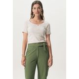 Sissy-Boy - Basic Stretch Rib T-shirt - Beige