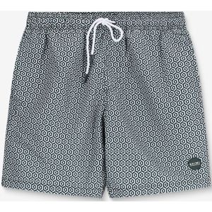 Shiwi donkergroene zwembroek met geometrische print