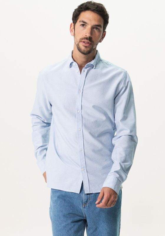 Overhemd - Blauw - Katoenen Oxford