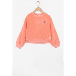 Koraal Roze Badstof Sweater