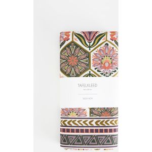 Multicolor Tafelkleed Met Bloemenprint (140x220 Cm)