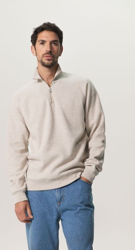 Sissy-Boy - Beige - Sweater - Met Rits