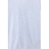 Sissy-Boy - Lichtblauwe Trui - Korte Mouwen - Ronde Hals - Met Knopen