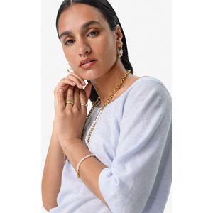 Sissy Boy Sweater Lichtblauw Dames Sissy Boy Donkerblauwe Trui