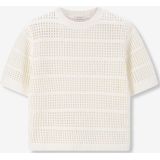 Sissy-Boy - Gebreide Trui - Wit - Korte Mouwen