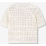 Sissy-Boy - Gebreide Trui - Wit - Korte Mouwen