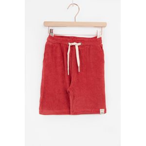 Rode Badstof Shorts