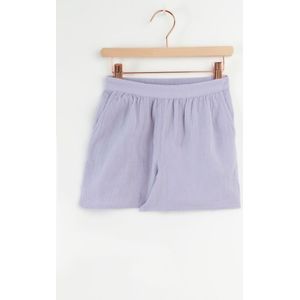 Lavendel Shorts Met Wafelstructuur