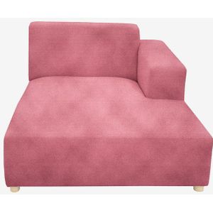 Earl Velvet Chaise Longue Rechts Pink