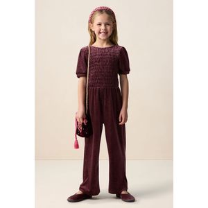 Donkerpaarse velvet jumpsuit