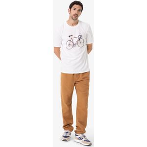 Wit T-shirt met fiets