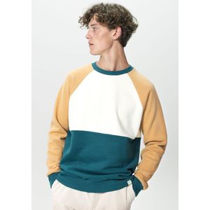 Donkergroene Colourblock Sweater