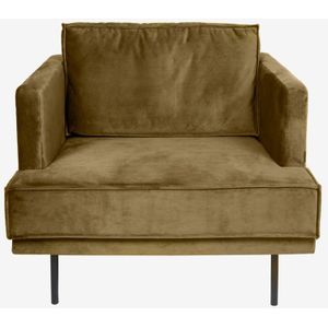 The Duchess Velvet Loveseat Brons