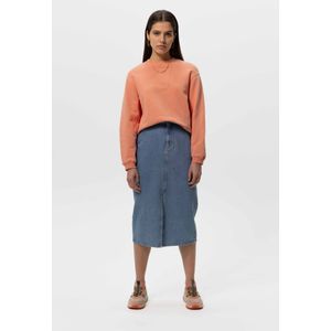 Midi Denim Rok Met Split