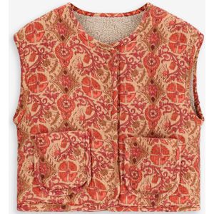 Reversible Teddy Gilet Met Print