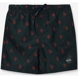 Shiwi donkergroene zwembroek met koraalprint