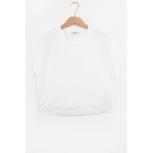Wit Cropped T-shirt