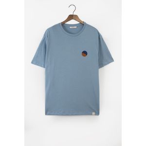 Lichtblauw T-shirt Met Artwork
