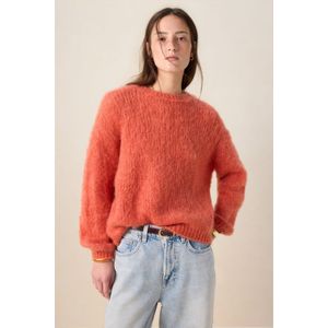 Lichtrode mohair trui