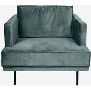 The Duchess Velvet Loveseat Grijs Blauw