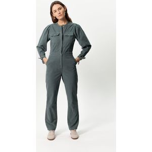 Groenblauwe Corduroy Jumpsuit