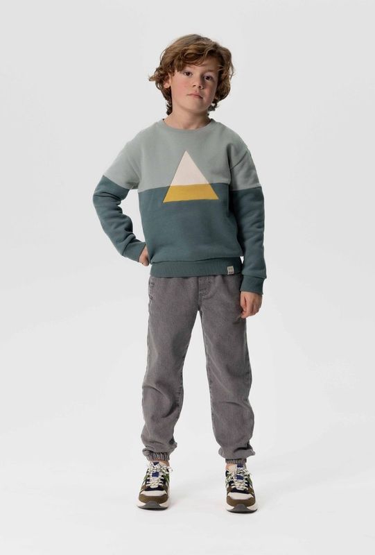 Sissy-Boy - Grijze Denim Pull On Broek - Met Aantrekkoorden