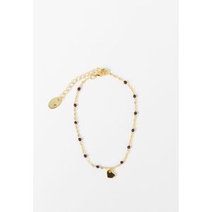 Gold Plated Armband Met Hartje