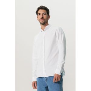 Wit Katoenen Oxford Overhemd
