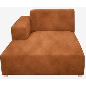 Earl Velvet Chaise Longue Links Roest