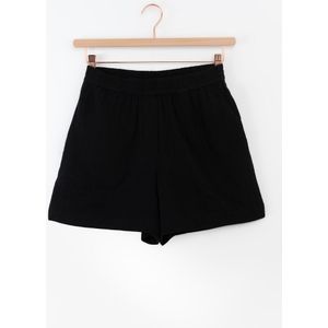 Zwarte Mousseline Shorts