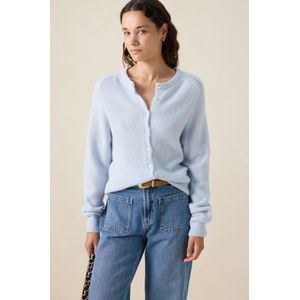 Sissy-Boy - Vest - Lichtblauw - Lange Mouwen - Regular Fit