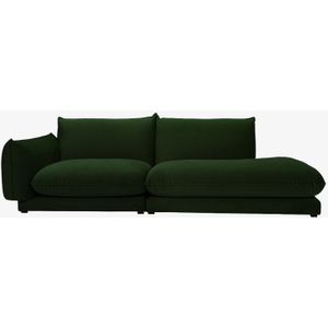 Countess 3-zits bank otto longue rechts Dark green