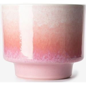 Roze keramische pot