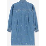 Sissy-Boy - Denim Jurk - Blauw - Met Embroidery - Lange Mouwen - Mini-lengte