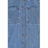 Sissy-Boy - Denim Jurk - Blauw - Met Embroidery - Lange Mouwen - Mini-lengte