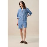 Sissy-Boy - Denim Jurk - Blauw - Met Embroidery - Lange Mouwen - Mini-lengte