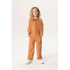 Bruine Katoenen Corduroy Jumpsuit