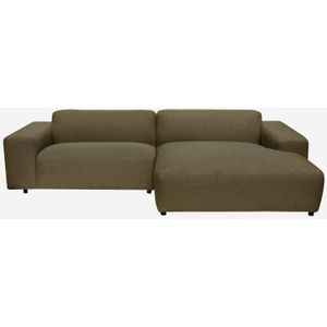 King 3-zits Bank Chaise Longue Rechts Army Green