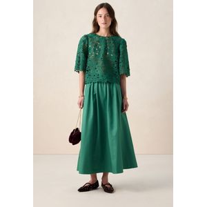 Groene maxi rok