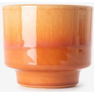 Oranje keramische pot