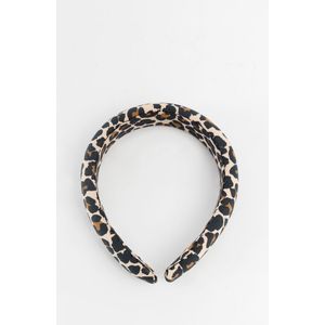 Bruine Haarband Met Leopard Print