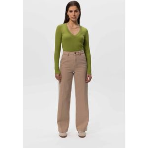 Sissy-Boy - High Waist Wide Leg - Jeans - Beige