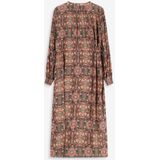 Groene lange jurk met mozaïek print
