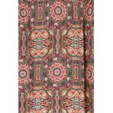 Groene lange jurk met mozaïek print