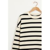 Sissy-Boy - Oversized Sweater - Off-white - Gestreept