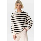 Sissy-Boy - Oversized Sweater - Off-white - Gestreept