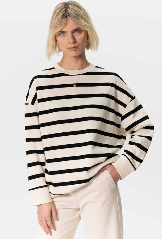 Sissy-Boy - Oversized Sweater - Off-white - Gestreept