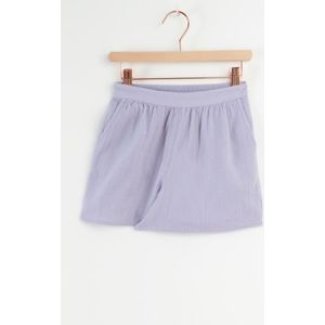 Lavendel Shorts Met Wafelstructuur