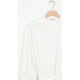 Witte oversized shirt dress