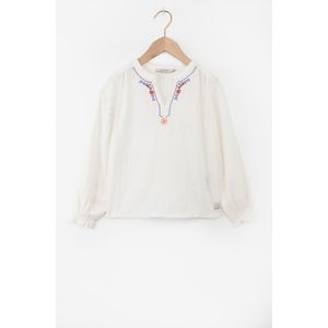 Off-white Blouse Met Embroidery